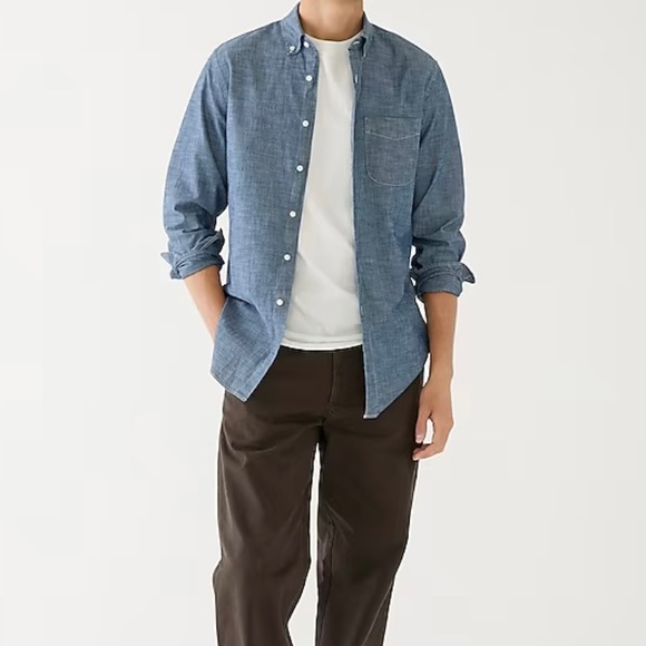 J.Crew Factory Chambray Shirt - Picture 1 of 4